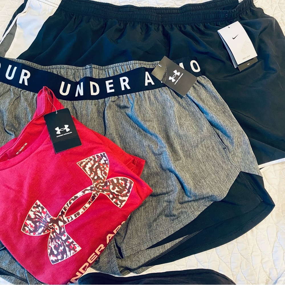 Under Armour Gray and Black Women's Shorts